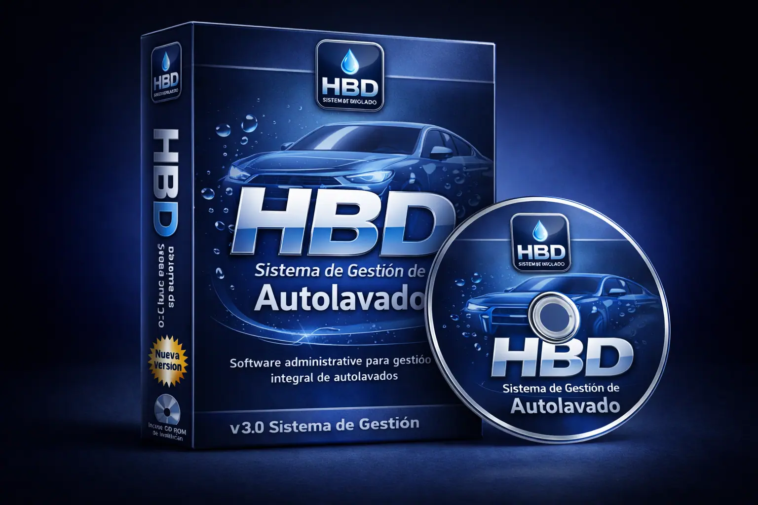 Sistema de autolavado en escritorio